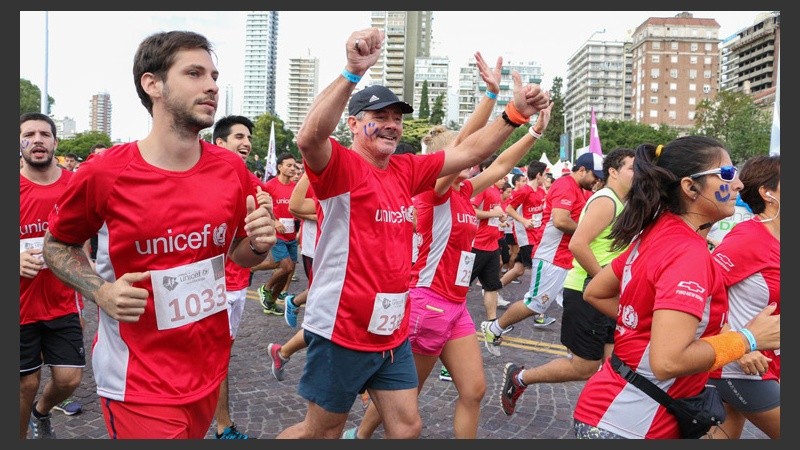 Se corrió la maratón de Unicef en Rosario. (Alan Monzón/Rosario3.com)