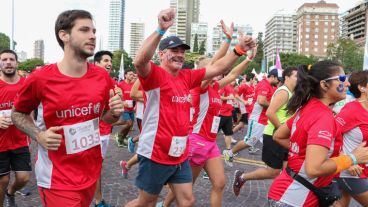 Se corrió la maratón de Unicef en Rosario. (Alan Monzón/Rosario3.com)