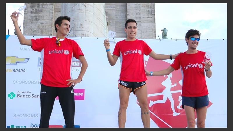 Los hombres y los tres primeros en los 10K.