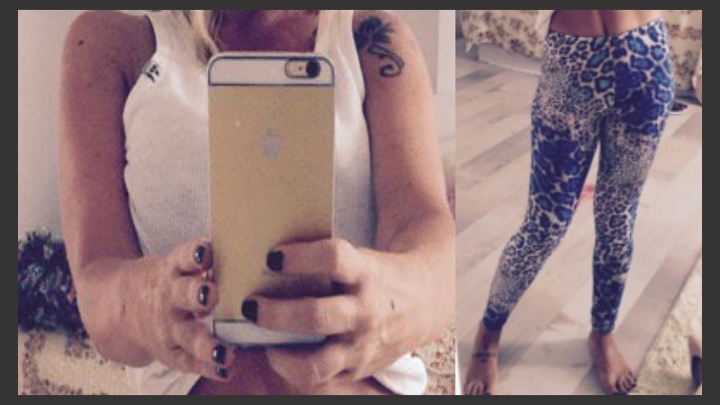 La actriz se dejó ver sin retoques. 