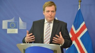 El renunciante primer ministro de Islandia.