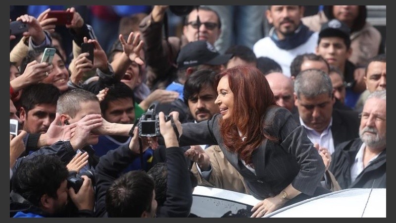 Viaje II. El 11 de abril pasado la ex mandataria fue a Capital por la causa dólar a futuro.