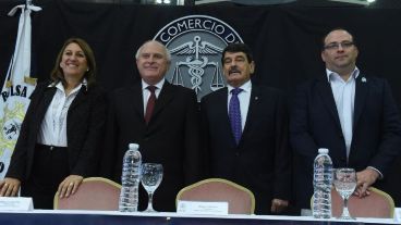 Fein, Lifschitz, Padoán y el secretario de Agricultura, Ricardo Negri.