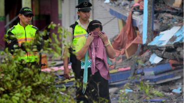 El terremoto afectó el norte de la región costera de Ecuador.
