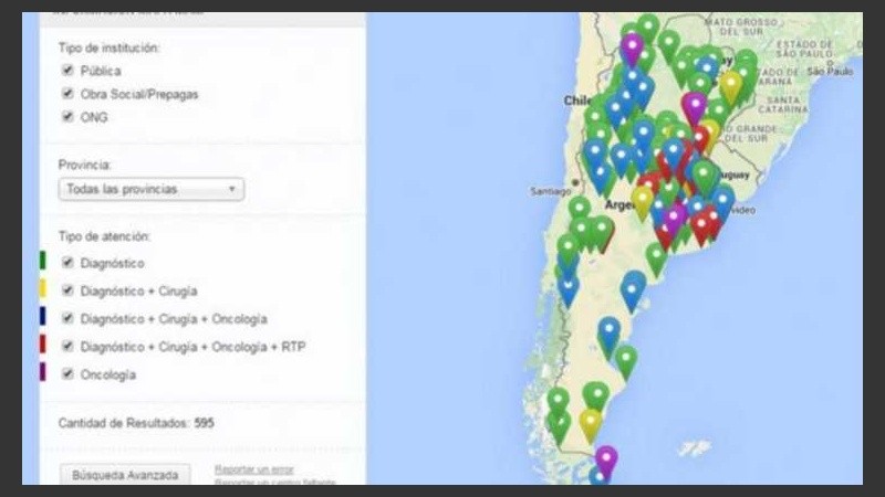Las pacientes pueden acceder desde la web de la SAM y seleccionar allí el tipo de estudio.