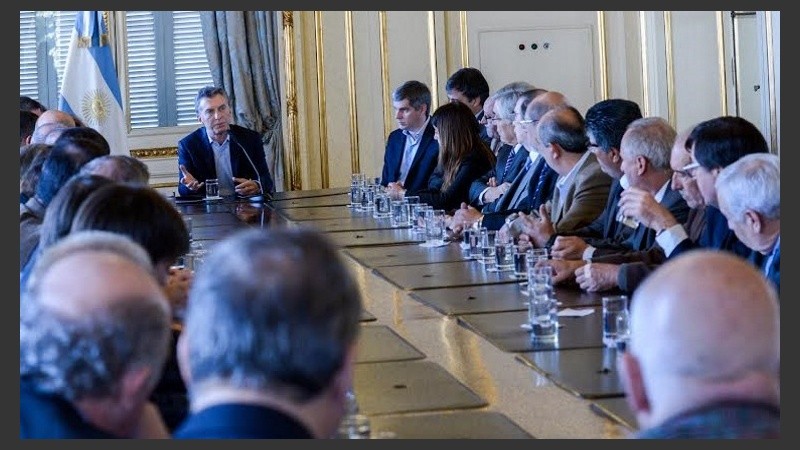 Macri se reunió con rectores de las universidades nacionales.