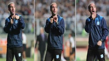La secuencia de fotos que muestra el gesto del argentino.