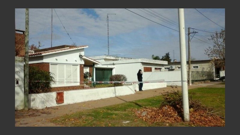 La casa donde fue hallado el cuerpo.