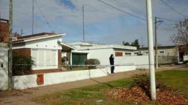 La casa donde fue hallado el cuerpo.