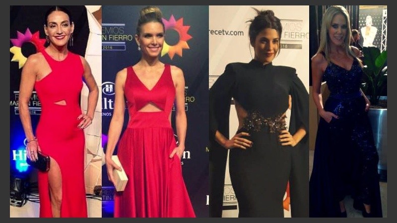Rojo, negro y algo de azul noche, los colores más vestidos de la gala.