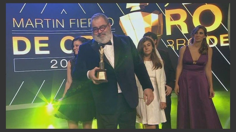 Jorge Lanata se llevó el Martín Fierro de Oro 2016.