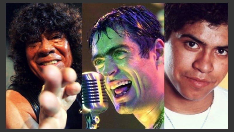 La Mona Jiménez, Rodrigo y el desaparecido Walter Olmos; tres créditos del cuarteto