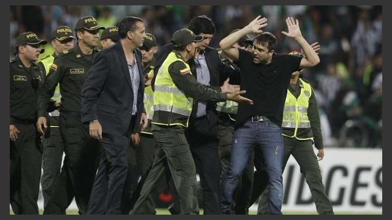 Coudet terminó muy nervioso. 