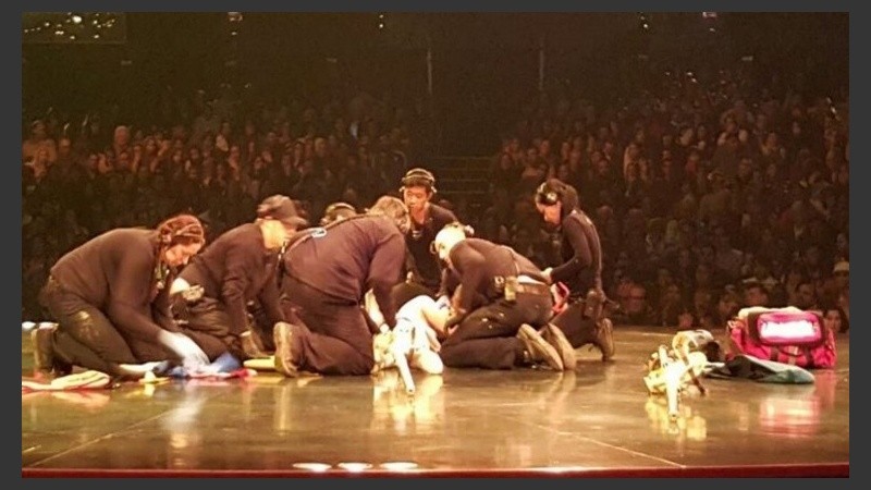 Los asistentes describieron la situación como muy traumática.