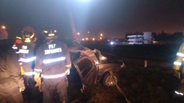 El accidente se produjo a la altura del kilómetro 19 de la autopista a Santa Fe.
