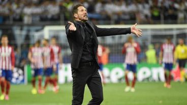 Cholo Simeone, símbolo del protagonismo del Atlético Madrid en la Champions.