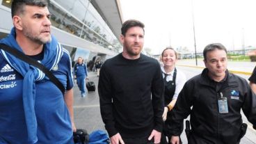 Messi pasó por Rosario antes de volver a España para declarar.
