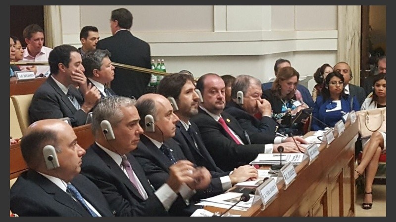 Vera Barros (primero de la izquierda) en uno de los cursos sobre trata. 