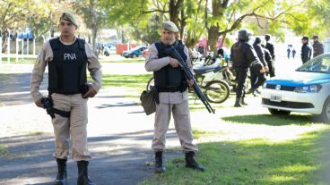 Muchas fuerzas de seguridad participaron del traslado.