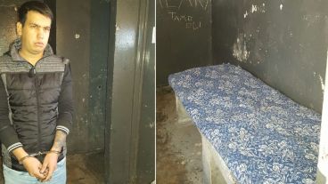 Monchi Cantero llegó esposado y lo esperaba una celda particular.