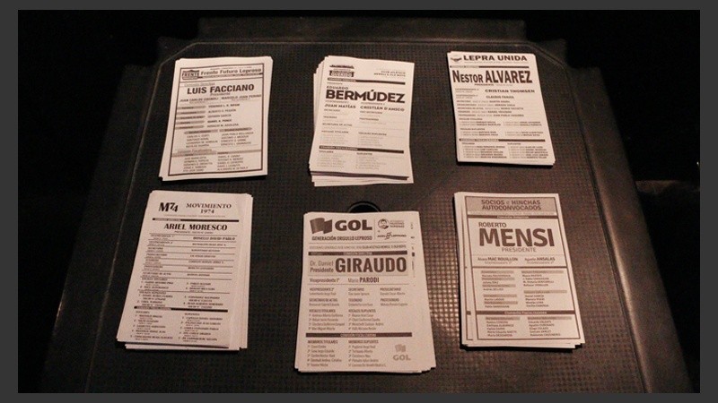 El cuarto oscuro. Estos fueron los candidatos en Newell´s.