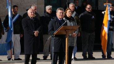 Macri junto a Lifschitz y Fein.