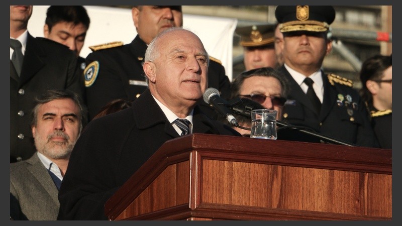 Lifschitz durante su discurso en el día de la bandera.