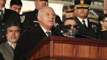 Lifschitz durante su discurso en el día de la bandera.