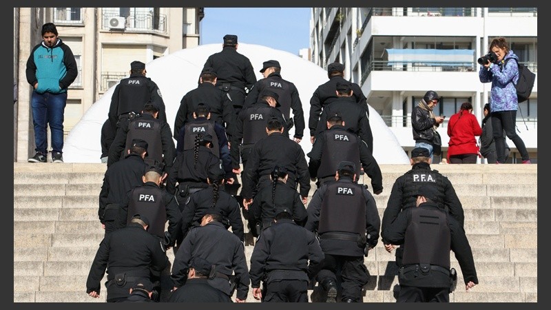 Policía Federal también participó del operativo.