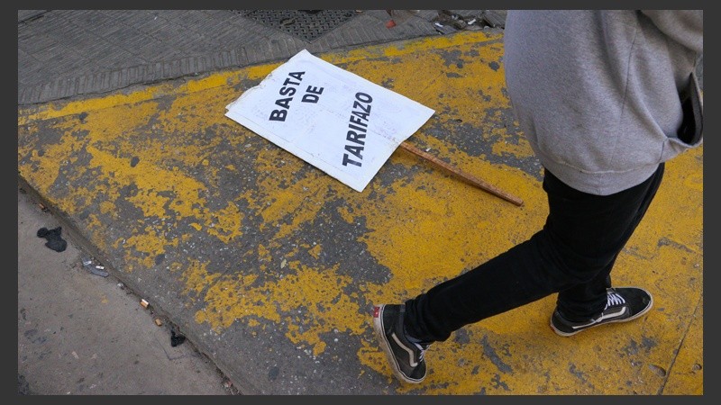 Incidentes entre manifestantes y fuerzas de seguridad.