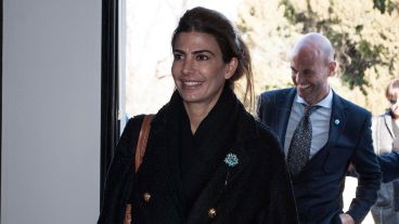 La primera dama, Juliana Awada, en su entrada a El Tres