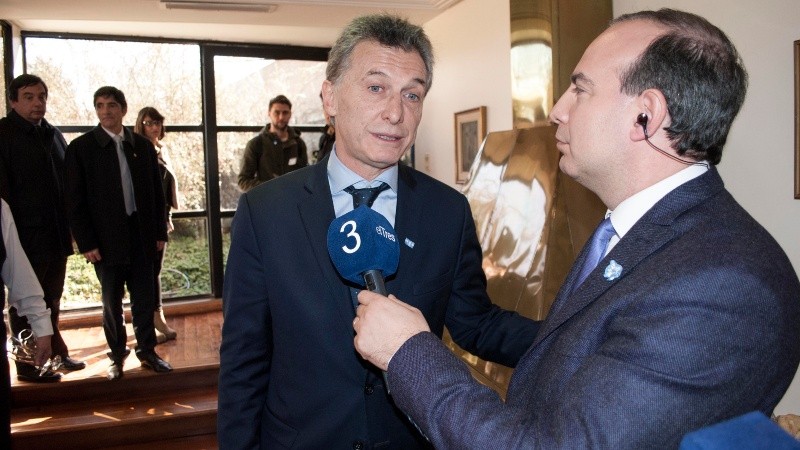 Sergio Roulier junto al presidente Macri 