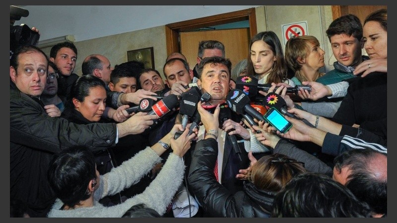 El fiscal Marijuán habló en rueda de prensa. 