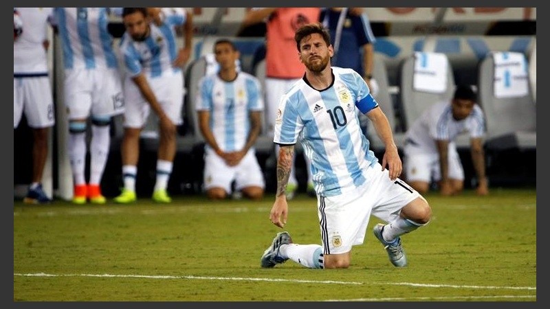 Lionel, poco después de errar su penal