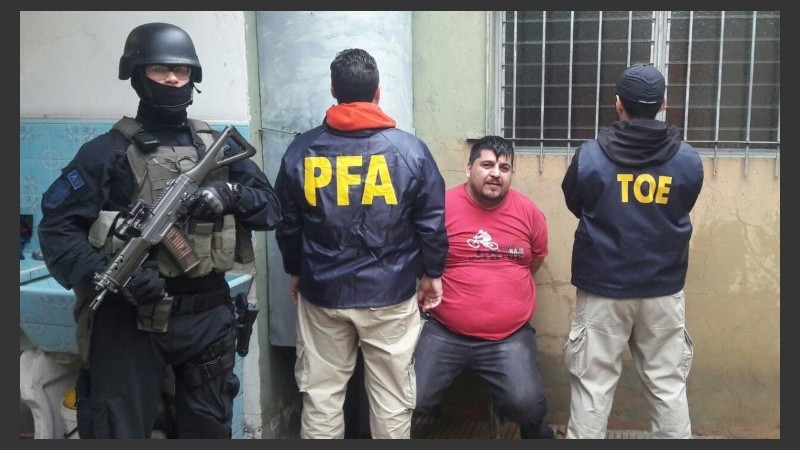 Salomón, al momento de ser apresado por las TOE.