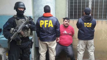 Salomón, al momento de ser apresado por las TOE.