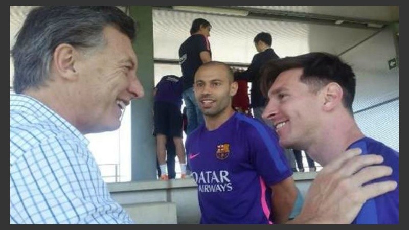 Macri quiere a Lio muchos años más con la camiseta nacional. 