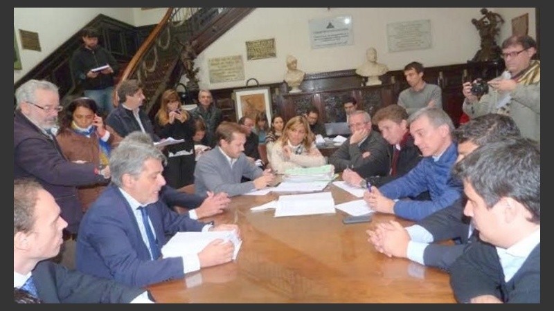 La audiencia tuvo lugar ayer en el Concejo. 