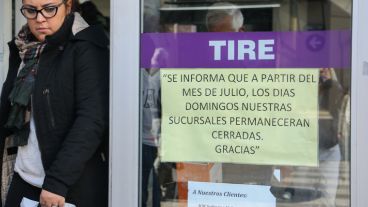 En los locales de La Gallega ya avisaban que el domingo no abrirán sus puertas.