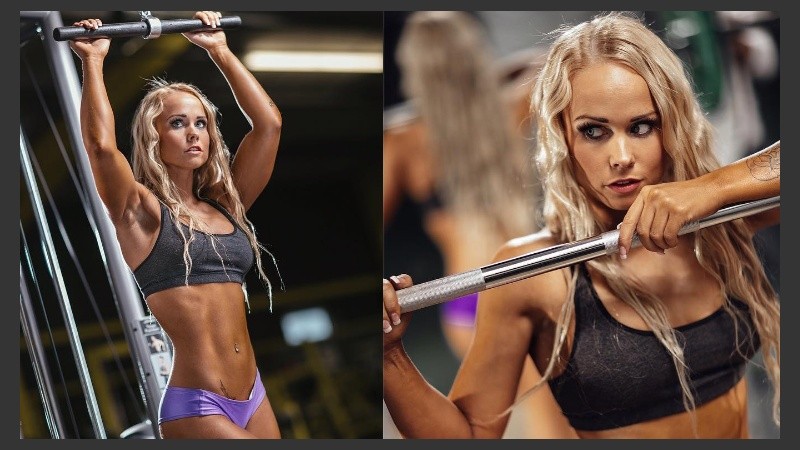 Kris, diosa del fitness.