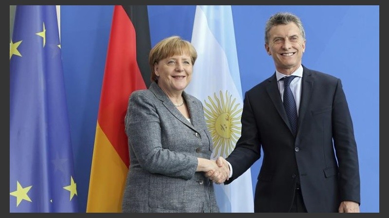 Merkel recibió a Macri en Berlín. 