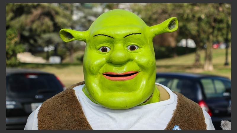 Un disfraz casi perfecto. La primer película de Shrek se estrenó en 2001 y fue un éxito a nivel mundial. (Alan Monzón/Rosario3.com)
