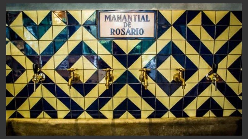 El rincón rosarino en el restorán de Messi. 