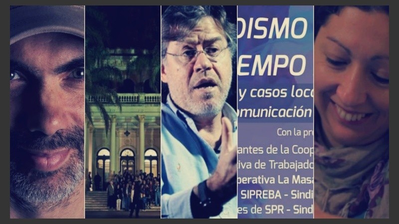 Zambayonny, visita guiada a Villa Hortensia, charla de Ricardo Foster, charla debate sobre periodismo alternativo y se exhibe 