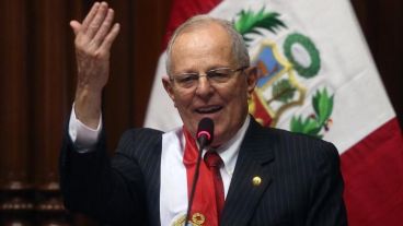 El nuevo presidente peruano dio un discurso de unos 40 minutos.