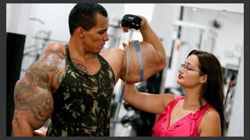 El Hulk brasileño cuando estaba 