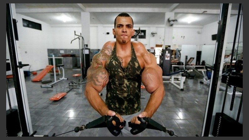 El Hulk brasileño cuando estaba 