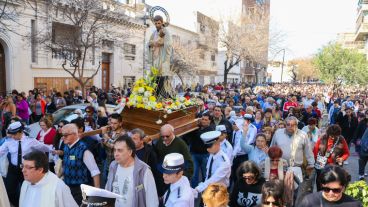 La clásica procesión arrancó a las 15 desde la iglesia de San Cayetano.