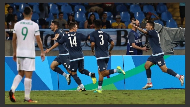 El gol de Calleri le dio tranquilidad a los muchachos del Vasco.