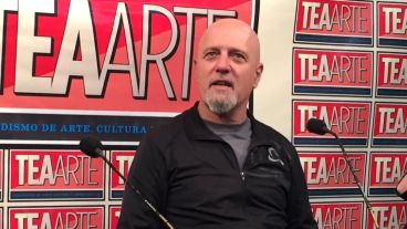 Cordera fotografiado durante aquella charla en TEA.